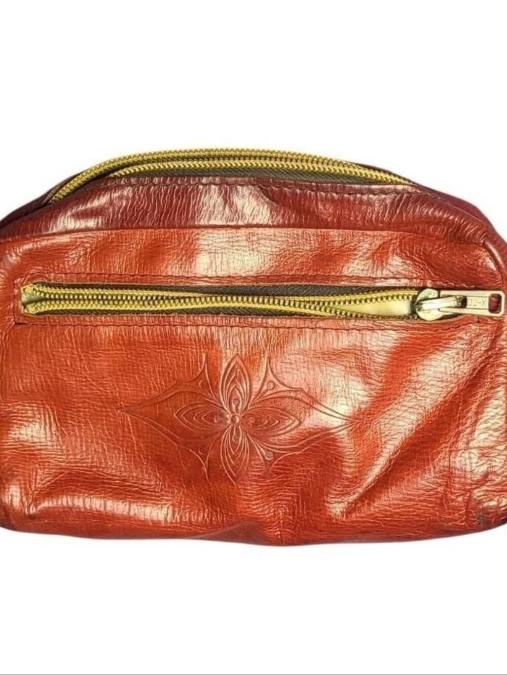 Vintage TILLEY Real Calf Leather Dopp Kit Travel Toiletry Bag - Made In Canada